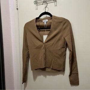 COS cardigan women in brown / beige NWT